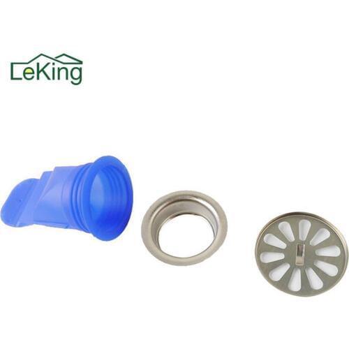 Deodorant Silicone Core Kitchen Bathroom Pipe Sewer Anti-odor Pest Control Floor Drain Accessories Round Stainless Steel Cover