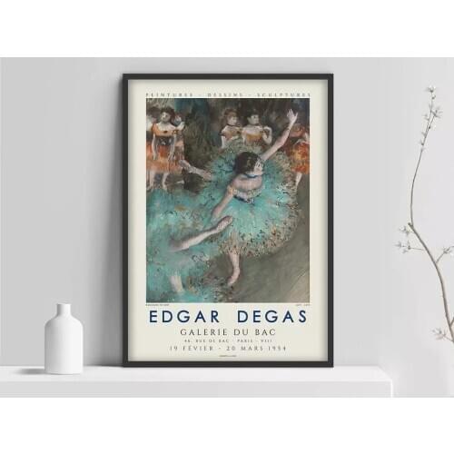 Edgar Degas Ballest poster, Degas ballet class poster, Degas Exhibitoin poster, Degas Ballet, Museum art, Degas Matisse Exm Ga
