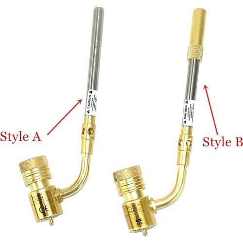 Gas Burner Mapp Welding Torch Flame Brazing Gun CGA600 BBQ Heating Quenching HVAC Plumbing Soldering Blowtorch