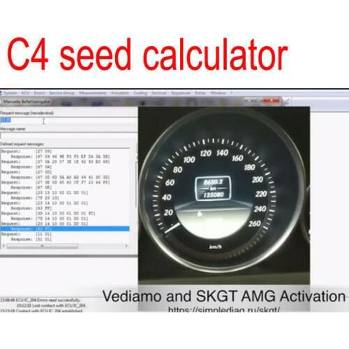 For MB Star C4 C5 C6 DTS Seed Key Calculator Online Service for Vediamo Monaco unlock ECU access for MB cars minivans Calculator
