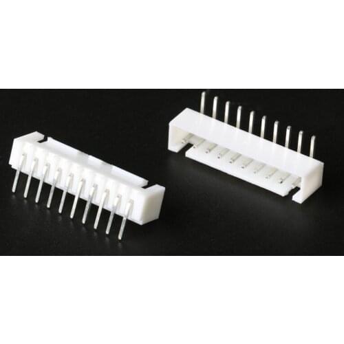 100pcs XHB2.54 connector with buckle curved needle socket rubber shell reed 2/4/6/7/8-10P 2.54mm connector