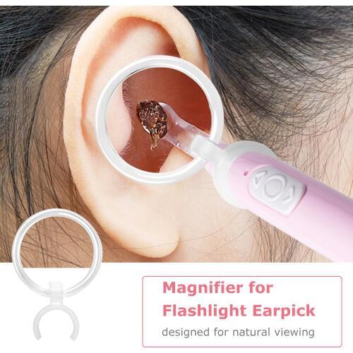 Ear Cleaner Magnifier for Flashlight Earpick Ear Cleaner Earwax Removal Tools Baby Kids Ear Care Accessory Ear Cleaning Tool