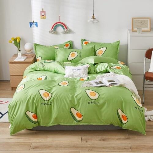 Fashion Simple Style Home Bedding Duvet Cover Pillowcase for Child Single Twin Full Queen King Size Bedroom Decoration