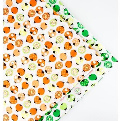 Cartoon 0.5 meter width 156cm green background New Print Plain100% Cotton Fabric for Home Textile Patchwork Quilted Fabrics