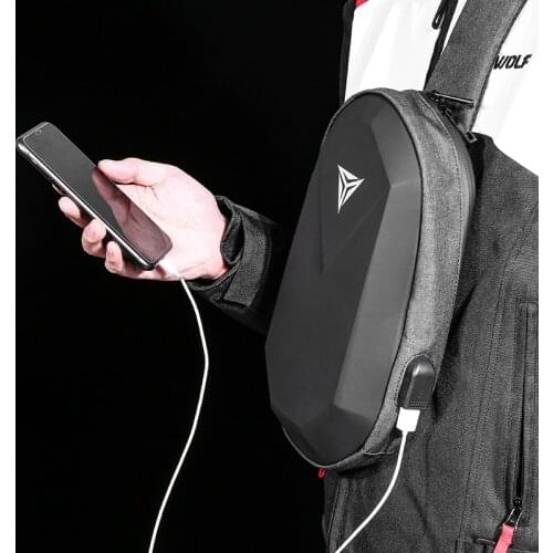 Sling Bag Polyhedron Chest Bag Waterproof Shoulder Bag Sports Chest Pack For Mens Women Travel Camping Crossbody Motorcycle bag