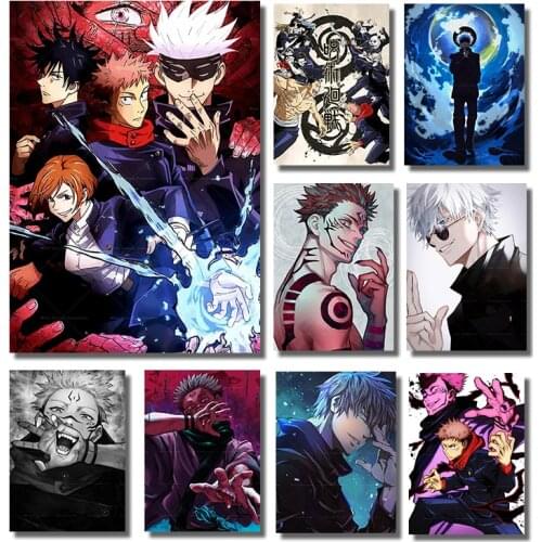 Jujutsu Kaisen Wall Art Poster HD Print Painting Living Room Bar Cafe Japanese Anime Decoration Picture