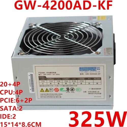 New PC PSU For Great Wall Brand Intel ATX Windows Vista Wide-band Silent Power Supply 325W Power Supply GW-4200AD-KF