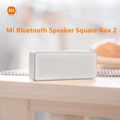 Original Xiaomi Mi Bluetooth Speaker Square Box 2 Xiaomi Speaker 2 Square Stereo Portable V4.2 High Definition Sound Quality