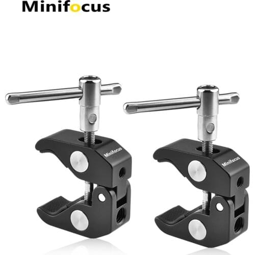 Photography Crab Pliers Clip Super Clamp For DSLR Camera Rig Video LCD Monitor Photo Studio Light Magic Arm Tripod Rod Cross Bar