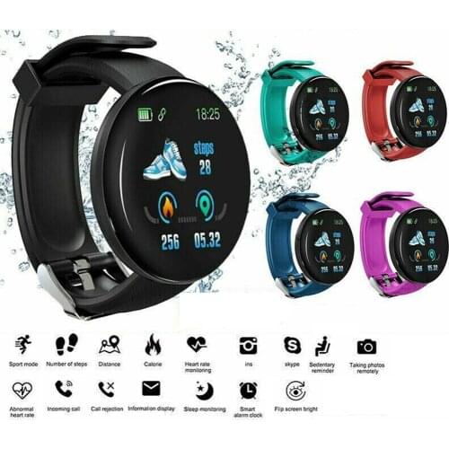 D18S 1.44 LED Round Screen Call Reminder Smart Touch Watch Wireless Communication Call Sports Heart Rate Pressure Watch Adult