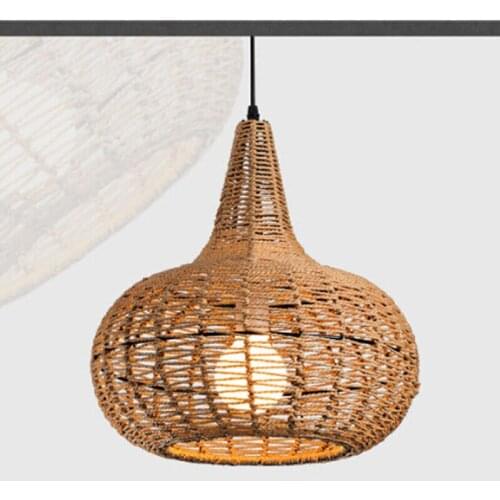 Modern minimalist personality creative arts project light rattan cafe bar entrance hallway small chandelier