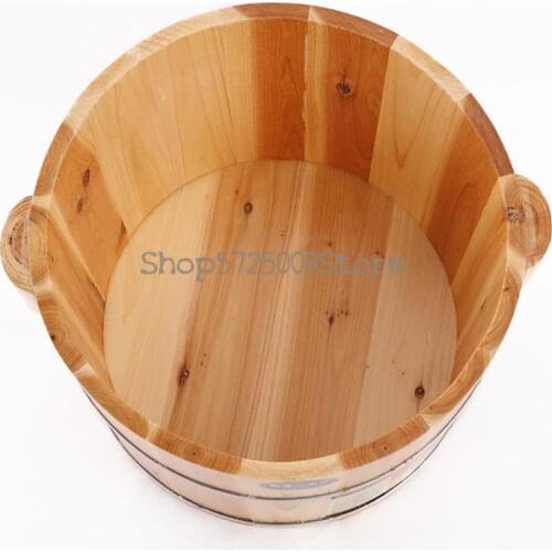 Cedar Bucket Foot Bath Bucket Wooden Basin With Cover Foot Bath Bucket Thickened Foot Bath Bucket With Massage Foot Bath Bucket