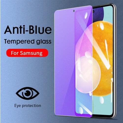 Anti Blue Light Tempered Glass Screen Protector For Samsung Galaxy A72 A52 A32 A12 A31 A51 A71 A21S A10 A50 M21 M31 Glass