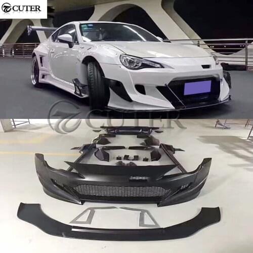 86 BRZ FRP front rear bumper Side skirts rear spolier for Toyota GT 86 Subaru BRZ Wide Car Rocket Bunny body kit 13-17