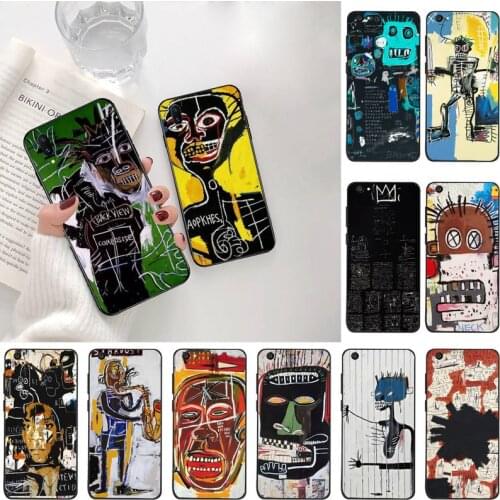 Minason Jean Michel Basquiat Art Graffiti Soft Phone Case Cover For Vivo Y91c Y17 Y51 Y67 Y55 Y7s Y81S Y19 V17 vivos5