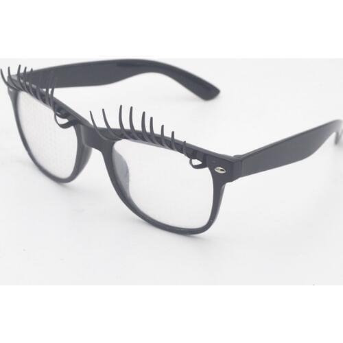 Black Eyelash diffraction glasses 13500 line fireworks glasses