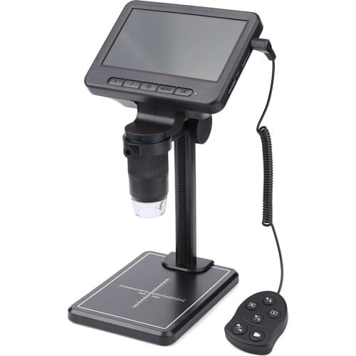 MS2 WiFi Digital Microscope for Watch Phone Repair Electronic 5 inch HD LCD Display 1000X Magnifier Tool with 8 LED Lights Brack