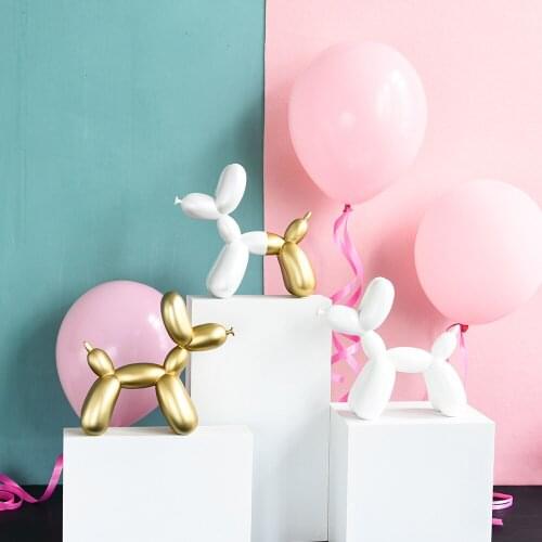 Home Decoration Nordic Style Creative Balloon Dog Living Room Bedroom TV Cabinet Decoration Cute Animal Decoration Birthday Gift