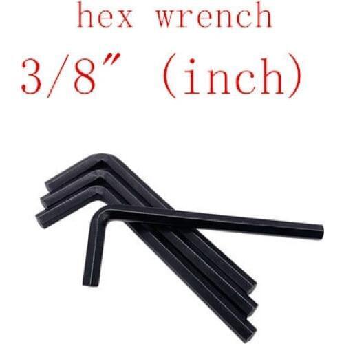 20pcs 3/8" inch steel with black hex allen key wrench spanner hand tool