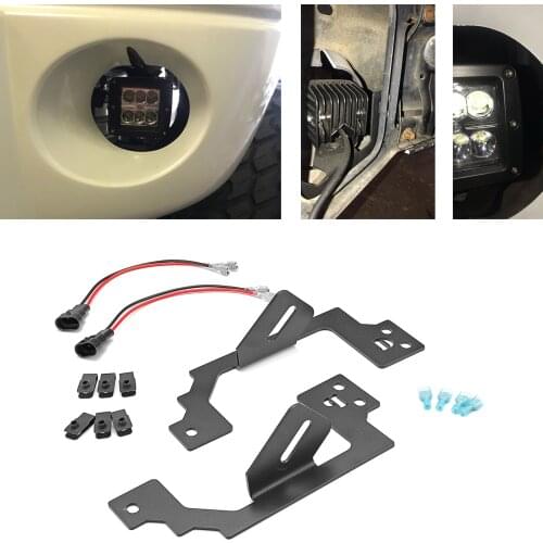 For 2002 2003 2004 2005 2006 2007 2008 Dodge RAM 1500 2500 3500 Bumper Foglight Bracket Male Adapter Wire Kit Car Accessories