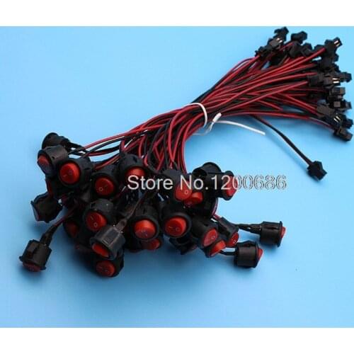 15CM 22AWG SM SM2.54 Boat Car Rocker Switch Wire Harness Button KCD1 3A 250V