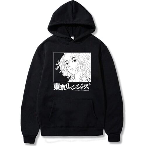 2021 Hot Sale Anime Hoodie Tokyo Revengers Manji Gang Toman Sano Manjiro Costume High Quality Sweatshirt Unisex Pullover Hoodies