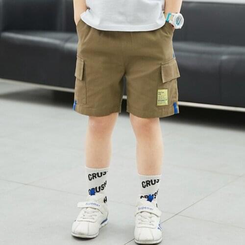 Fashion Shorts Spring Summer Thin Casual Pants Boys Kids Trousers Children Clothing Teenagers School Cotton Formal Sport High Qu