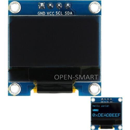 0.96" Inch Blue I2C IIC OLED LCD Module Serial 128X64 LED Display for Arduino 51 MSP420 STIM32 SCR OLED Display Module