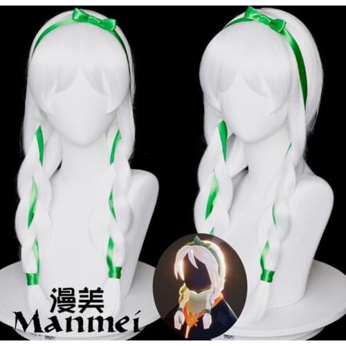 Hot Game Sky: Children of Light Season of Assembly Season of Dreams Cosplay Wig White Heat Resistant Hair for Carnival