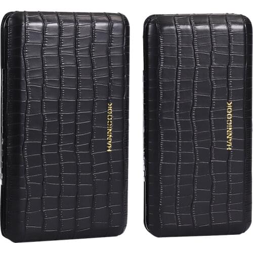 Portable Cedar Wood Cigar Case Leather Travel Humidor Cigar Box Smoking Gadgets Exquisite Gift Box