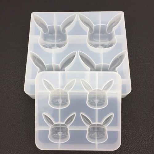 DIY Crystal Epoxy Mirror 4 Expressions Pikachu Mold Silicone Aromatherapy Gypsum Diffuser Stone Keychain