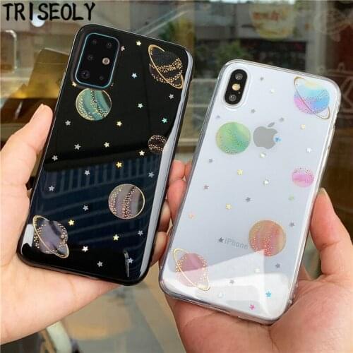 Clear Cover For Samsung Galaxy A51 A81 A71 A91 A50 A70 A80 A90 A10S Simple Planet Soft TPU Case For A20S A30 A10S A70S M10 M30S