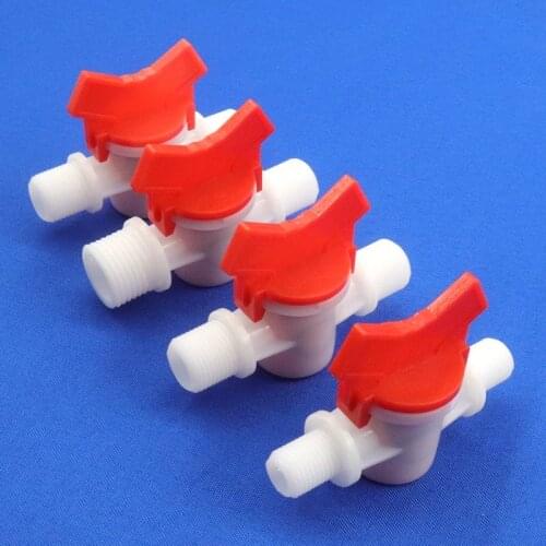 50~1pcs 1/4"3/8"1/2"3/4"1" Male Thread POM Ball Valve Garden lrrigation Pipe Switch Connector Fish Tank Are Pump Valve