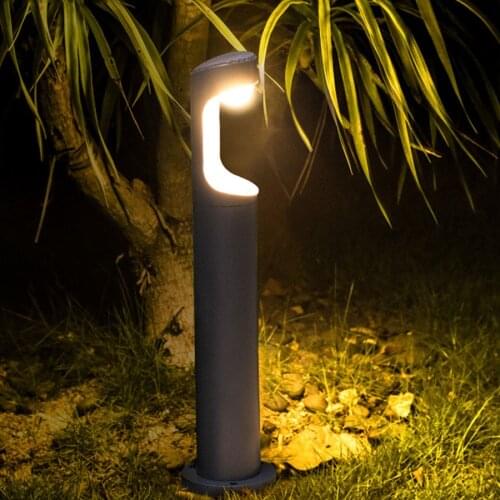 Modern Creative LED Garden Light Lawn Lamp Waterproof Aluminum Pillar Light Outdoor Courtyard Villa Landscape Lawn Bollards Lamp