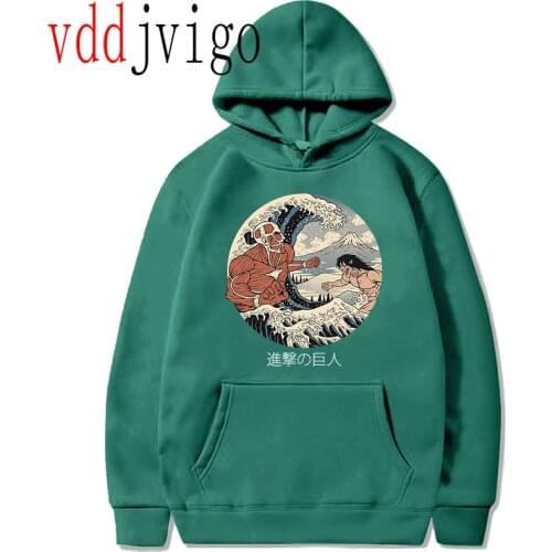 90s Anime Attack on Titan Shingeki No Kyojin Graphic Hoodies Men Unisex Oversized Funny Cartoon Sweatshirt Hip Hop Hoody Male