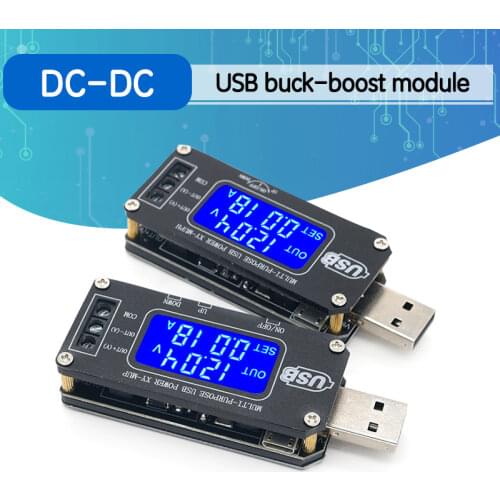 DC-DC CNC USB Boost Step down power supply voltage regulator module 5V to 3.3V 9V 12V 24V desktop power module Dual system