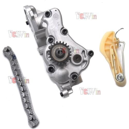YCWIN Three-piece suit Of Engine Oil Pump&Chain&Tensioner Set For VW Beetle/CC/EOS/GOLF GTI ect AUDI A3/A3 Quattro TT