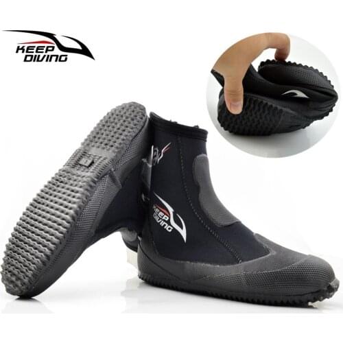 5mm Neoprene Diving Boots Winter Cold Proof Feet Warm Water High Upper Scuba Fins Spearfishing Aqua Surf Swimming Monofin Shoes