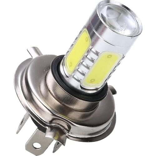 For Honda 1PC H4 Motorcycle Headlight Hi/Low Beam Head Lamp Super Bright COB White LED Bulb Aluminum Alloy 6000K Mayitr