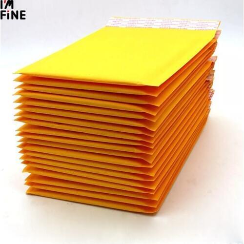 10Pcs/Lot Courier Bags Waterproof Packaging Bubble Mailers Padded Envelopes Bag Kraft Bubble Mailing Envelope Bags