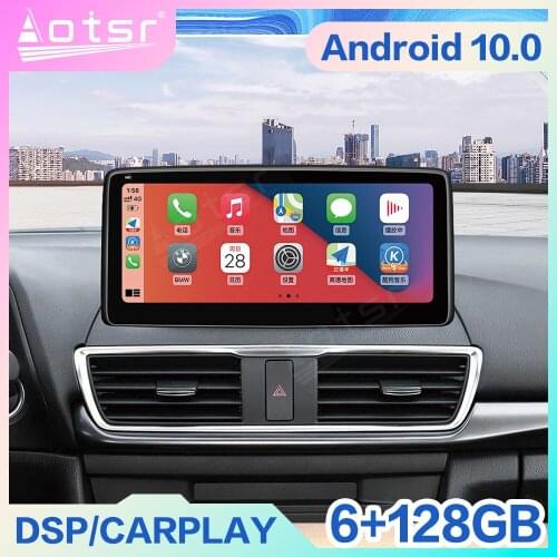 12.3'' 128G Android 10 For Mazda 3 Mazda3 Axela 2014 -2019 Car Auto Radio Multimedia Video Player Navigation Stereo GPS HeadUnit