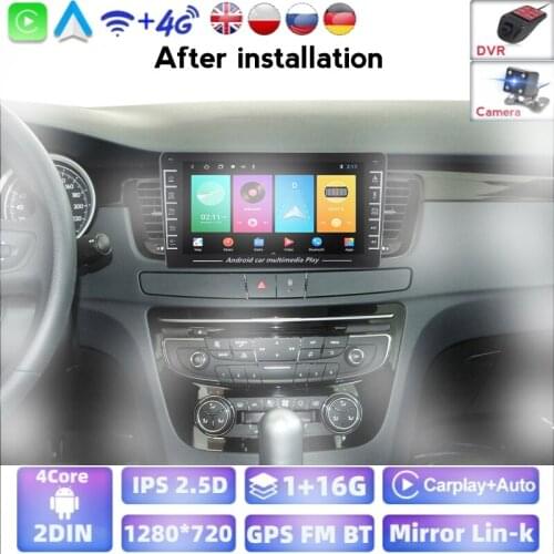 1280X720 H Android WIFI For Peugeot 508 2011 2012 2013 2014 2015 2016 2017 2018 Car Radio Video Player Multimedia GPS Navigation