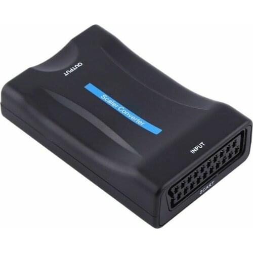 SCART To HDMI-Compatible Converter Video Audio Signal Adapter 1080P Converter Support NTSC PAL Output For TV DVD