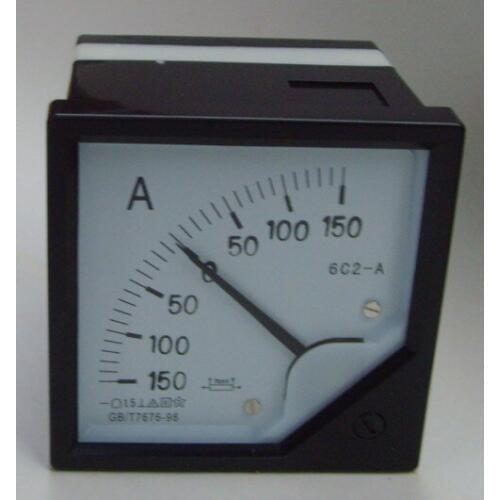 Free shipping 6C2 series 0-150A DC Ammeter ampere meter generator voltmeter 80x80mm suit for all the generator