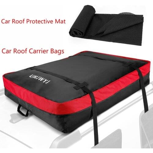 Car Roof Cargo Bag, SUV Travel Storage Luggage Bag with Anti Slip Mat, 600D PVC Fabric Waterproof Roof Top Carrier Bag