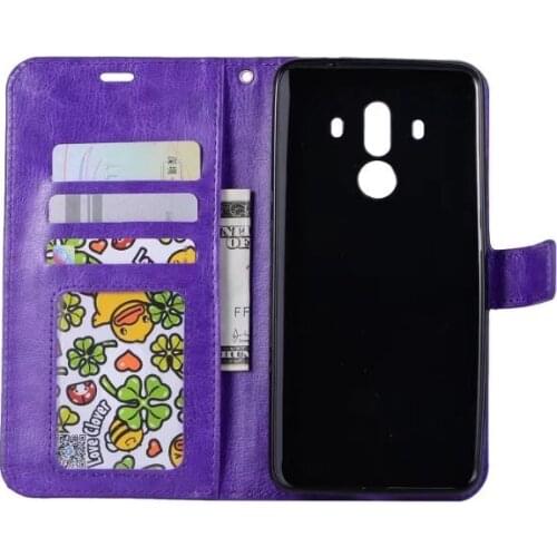 10pcs/lot For Mate 10 Pro Crazy Horse Stand Leather PU+TPU Cover Case For Huawei Mate 10 Lite Nova 2i Honor 9i / Honor 7X