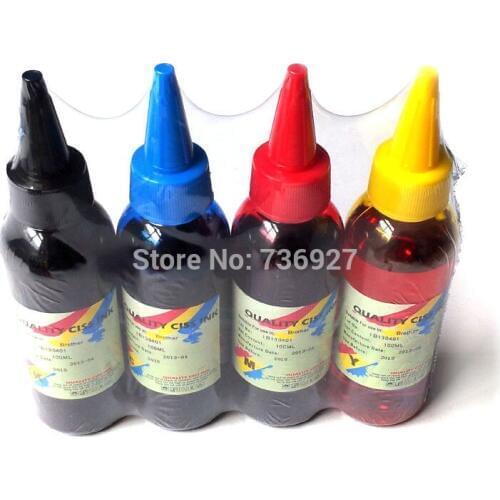 4X 100ml T1711 T1712 T1713 T1714 Refill Dye ink for Epson XP-33 103 203 207 303 306 403 406 313 413 printer