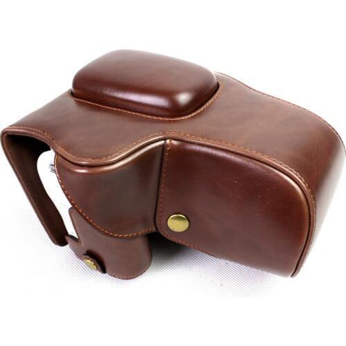 Black/Brown/Coffe/White Deluxe Edition PU Leather Camera Case Cover For Canon EOS 200D With Storage Bag Bottom Opening Case