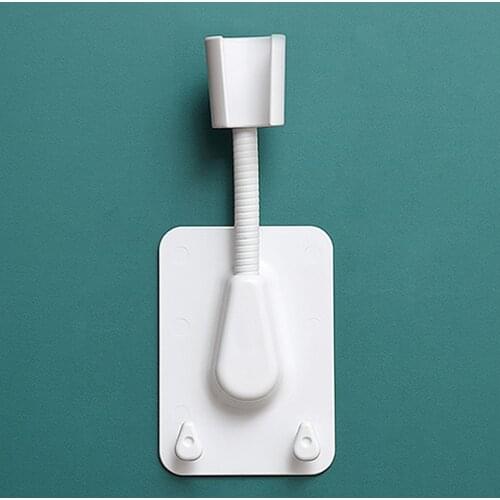 360° Shower Head Holder Adjustable Self-Adhesive Showerhead Bracket Wall Mount With 2 Hooks Stand SPA Bathroom Universal Holder