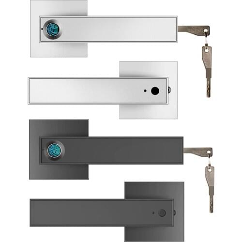 F180 Square Electronic Smart Lock Biological Fingerprint Lock Wireless Door Lock Office Home Handle Mode Zinc Alloy Door Lock